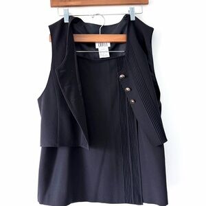 Vintage matching set 2 piece suit skirt and vest